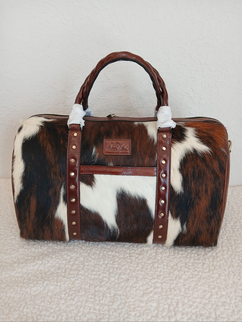 Patricia Nash Milano Cavalino Weekender In British Tan NWT